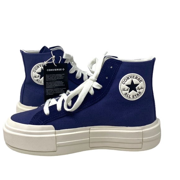 Converse Chuck Taylor Cruise Seasonal Skate High Shoes Blue Canvas Women A05468C - Picture 5 of 10